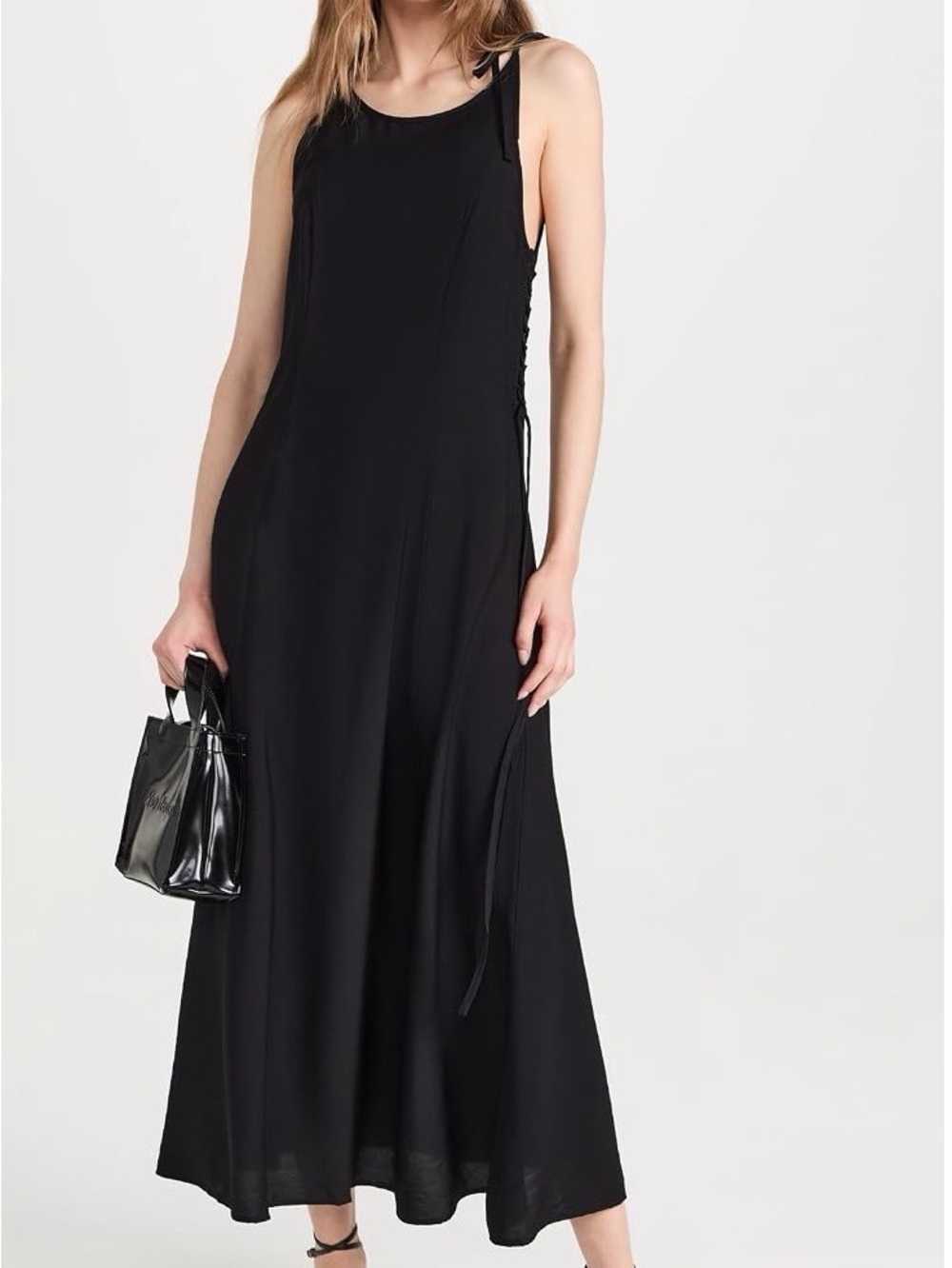 Nigerian contemporary brand 87Origins Black Tie-Shoulder Maxi Dress - ShopBop